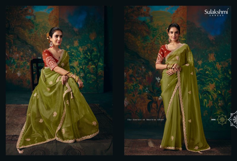Virasat Vol 02 By Sulakshmi Fancy Fabric Designer Beads Work Saree